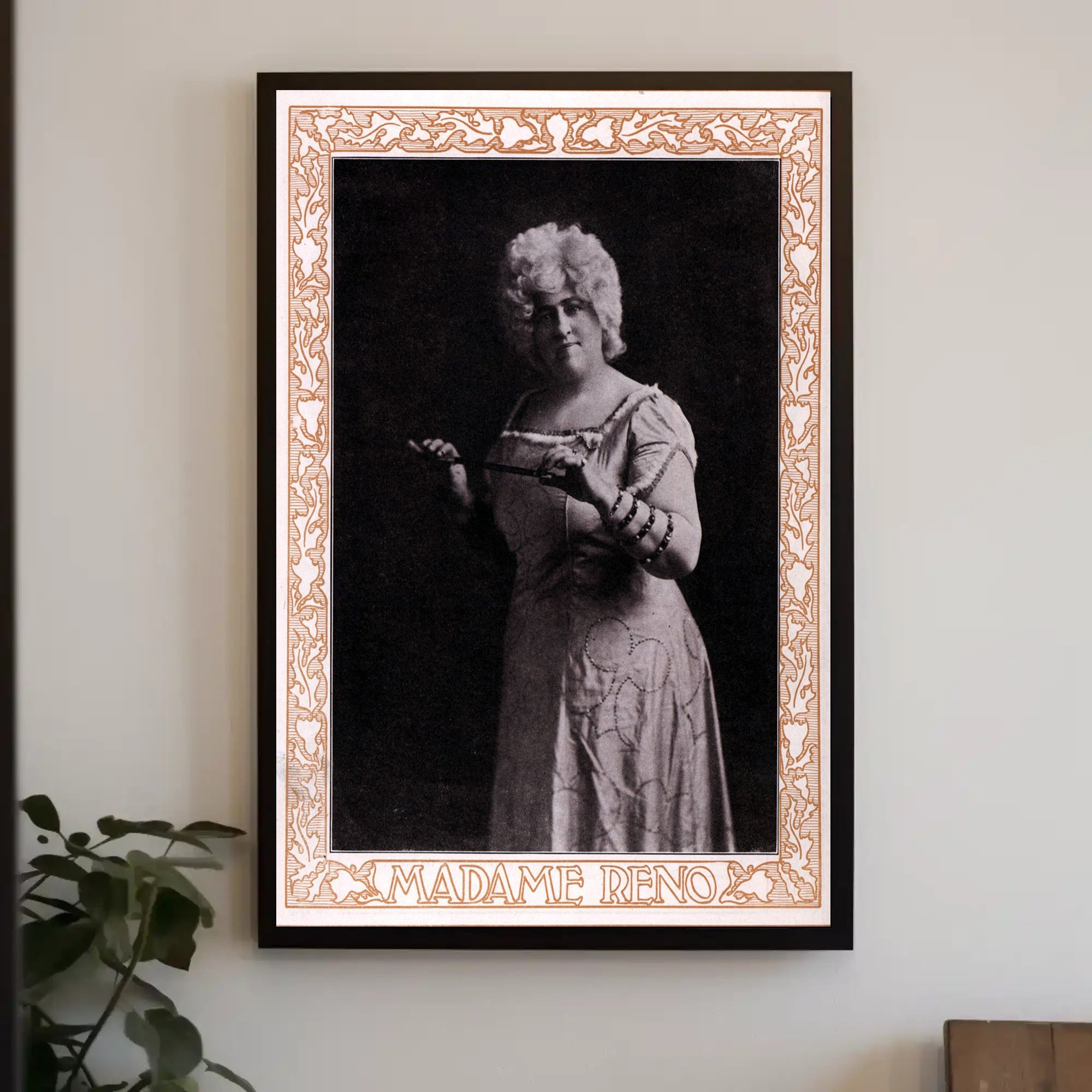 Vintage Madame Reno Art Nouveau Performance Cultural Heritage Poster