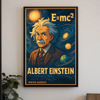 Albert Einstein Cosmic Visionary Poster