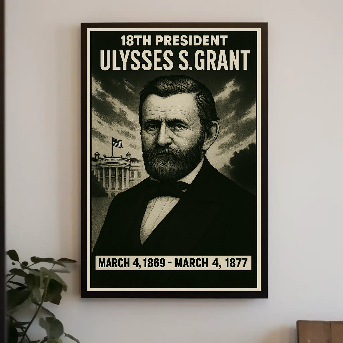 Ulysses S. Grant 18Th President Poster