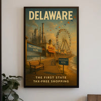 Delaware The First State Poster