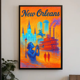 New Orleans Vibes Poster PosterGoat