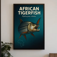 African Tigerfish Hydrocynus vittatus Poster