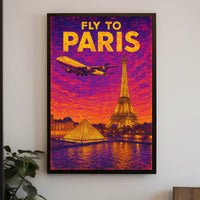 Fly To Paris Poster