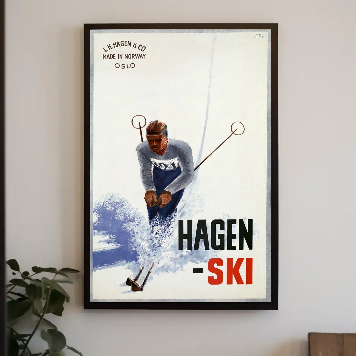 Hagen Ski Made In Norway Poster