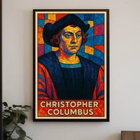 Christopher Columbus Mosaic Poster