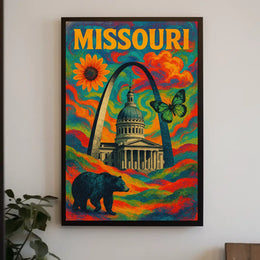 Missouri A Vibrant Tribute Poster