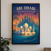 Abu Dhabi Harmony: A Cultural and Heritage Poster
