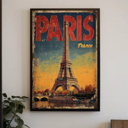 Paris Vintage Travel Poster