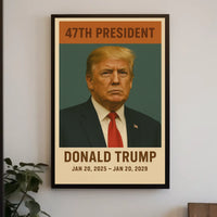 Donald Trump Authority Vintage Portrait Poster