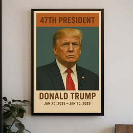 Donald Trump Authority Vintage Portrait Poster