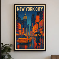 New York City Nightlife Poster