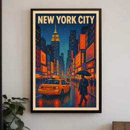 New York City Nightlife Poster