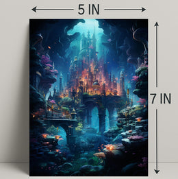 Enchanted Underwater City Poster