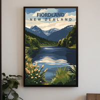 Fiordland, New Zealand Poster