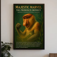 Majestic Marvel The Proboscis Monkey Poster