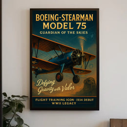 Boeing-Stearman Model 75 Guardian Of Poster