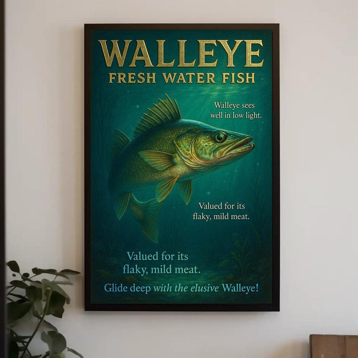 The Elusive Walleye Poster
