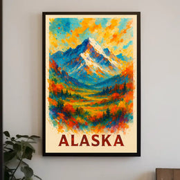 Alaska Mountain Landscape Poster