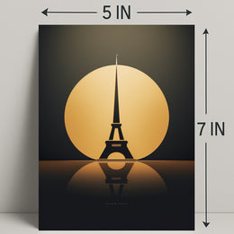 Eiffel Tower Silhouette Poster