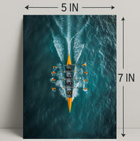 Rowing In Harmony Poster PosterGoat