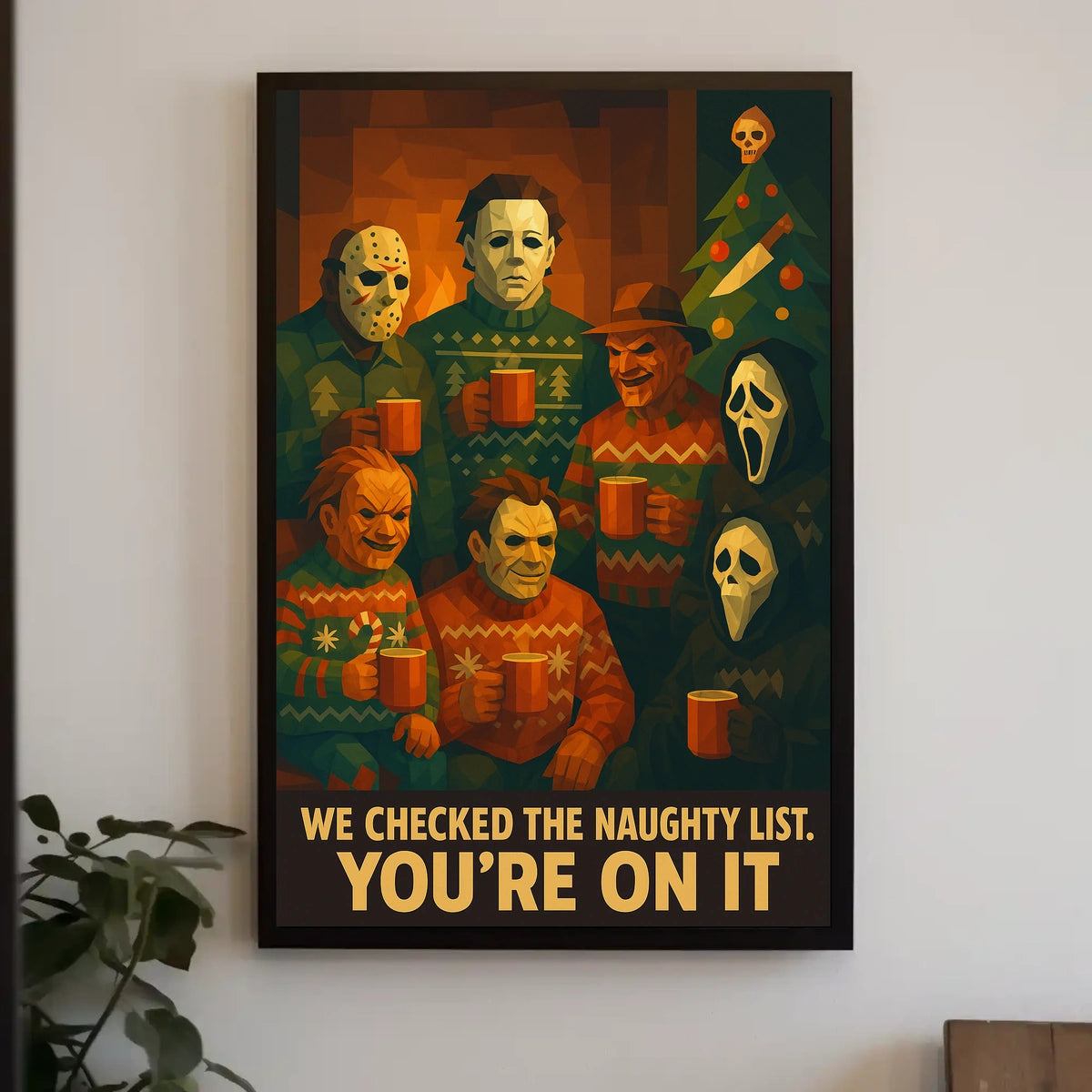 Horror Icons Holiday Gathering Poster