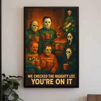 Horror Icons Holiday Gathering Poster
