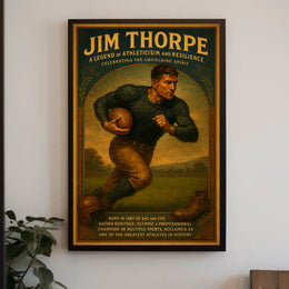 Jim Thorpe Icon of Athletic Prowess Poster