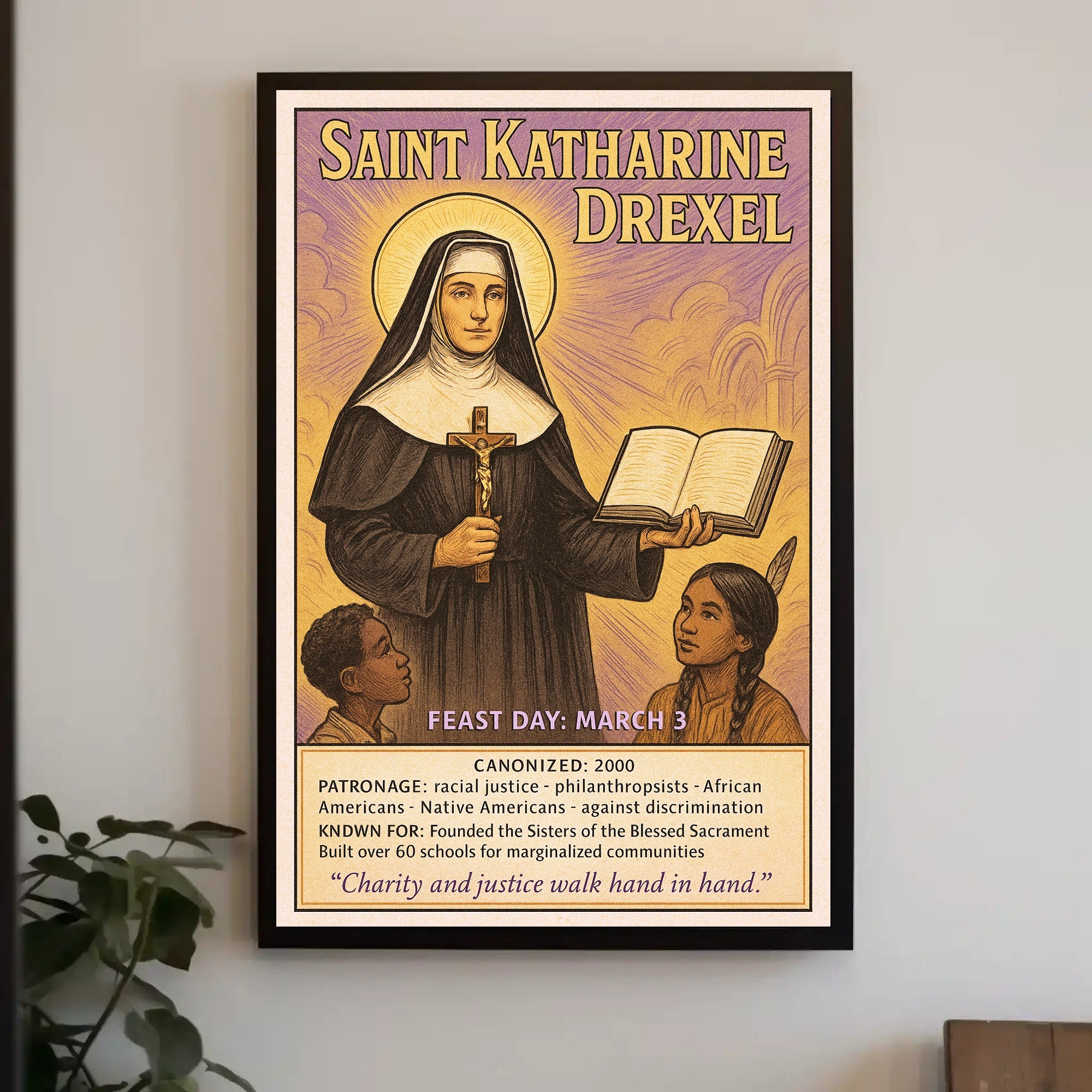 Saint Katharine Drexel Poster PosterGoat