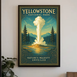 Yellowstone National Park Nature's Majesty Unveiled Poster