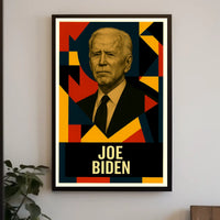Joe Biden 46th President of the United States Abstract Pop Poster