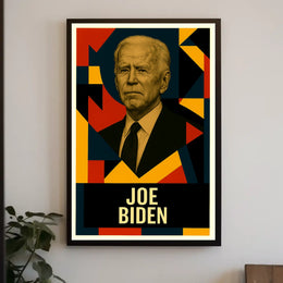 Joe Biden 46th President of the United States Abstract Pop Poster