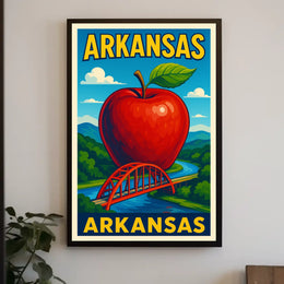 Arkansas A Vibrant Tribute Poster