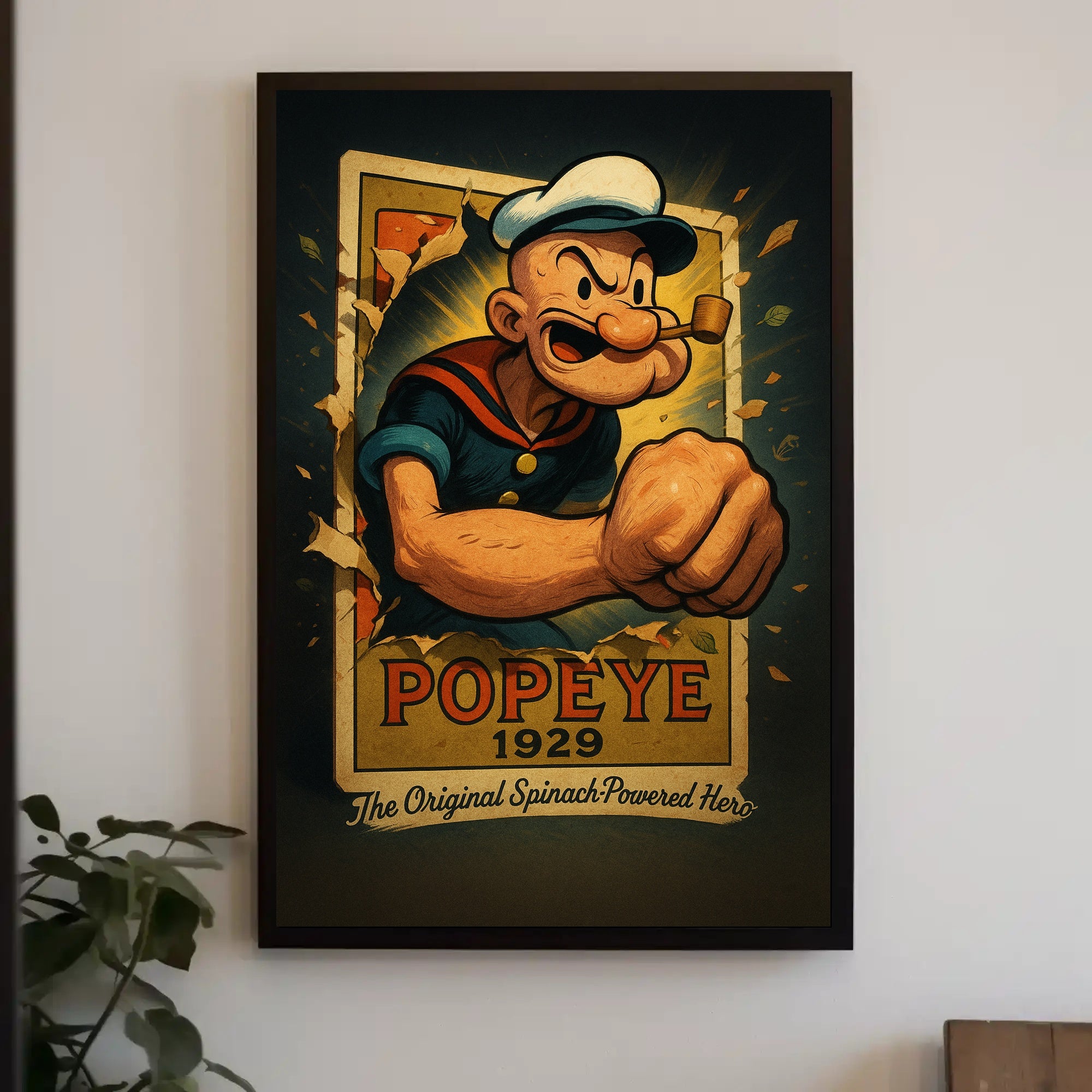 Classic Cartoon Hero Pop Culture Poster