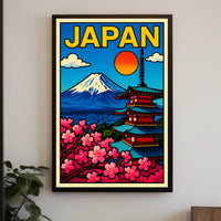 Japan A Vibrant Landscape Poster