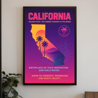 California The Golden State Poster