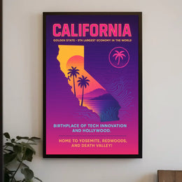 California The Golden State Poster