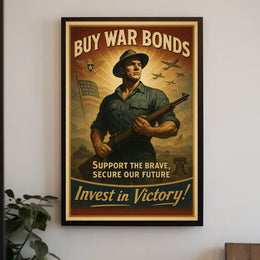 Invest in Victory War Bonds Poster