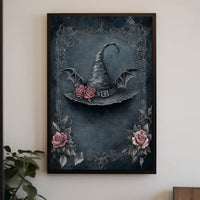 Mystical Witch's Hat Gothic Prose Art Poster