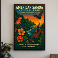American Samoa Adventure National Park Poster