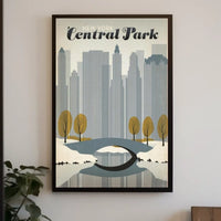 Central Park Harmony: Urban Nature Art Poster