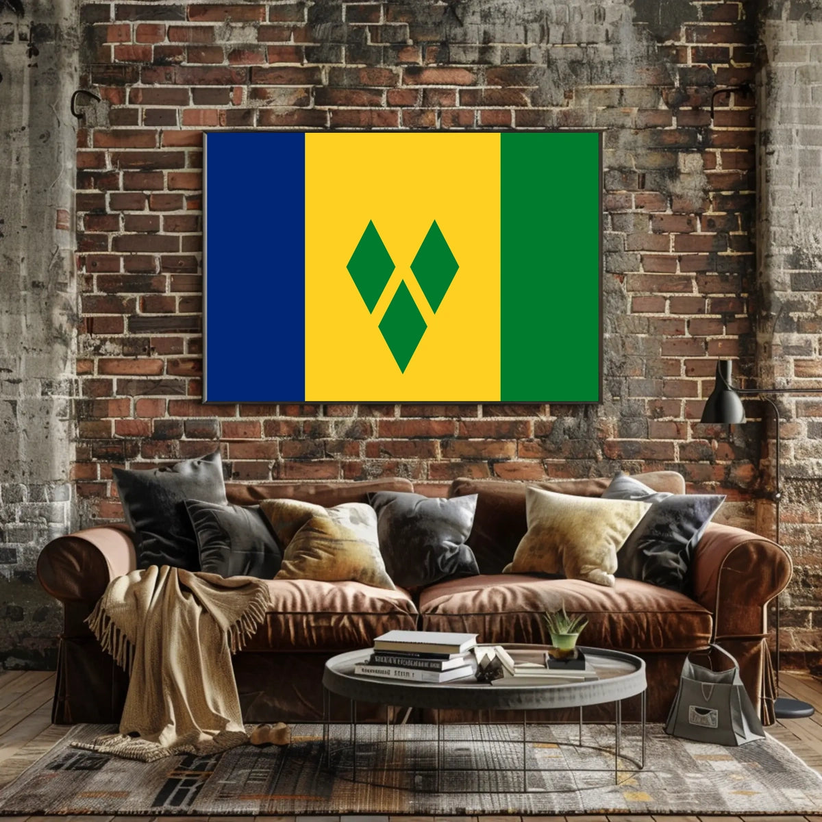 Saint Vincent and the Grenadines Flag Poster