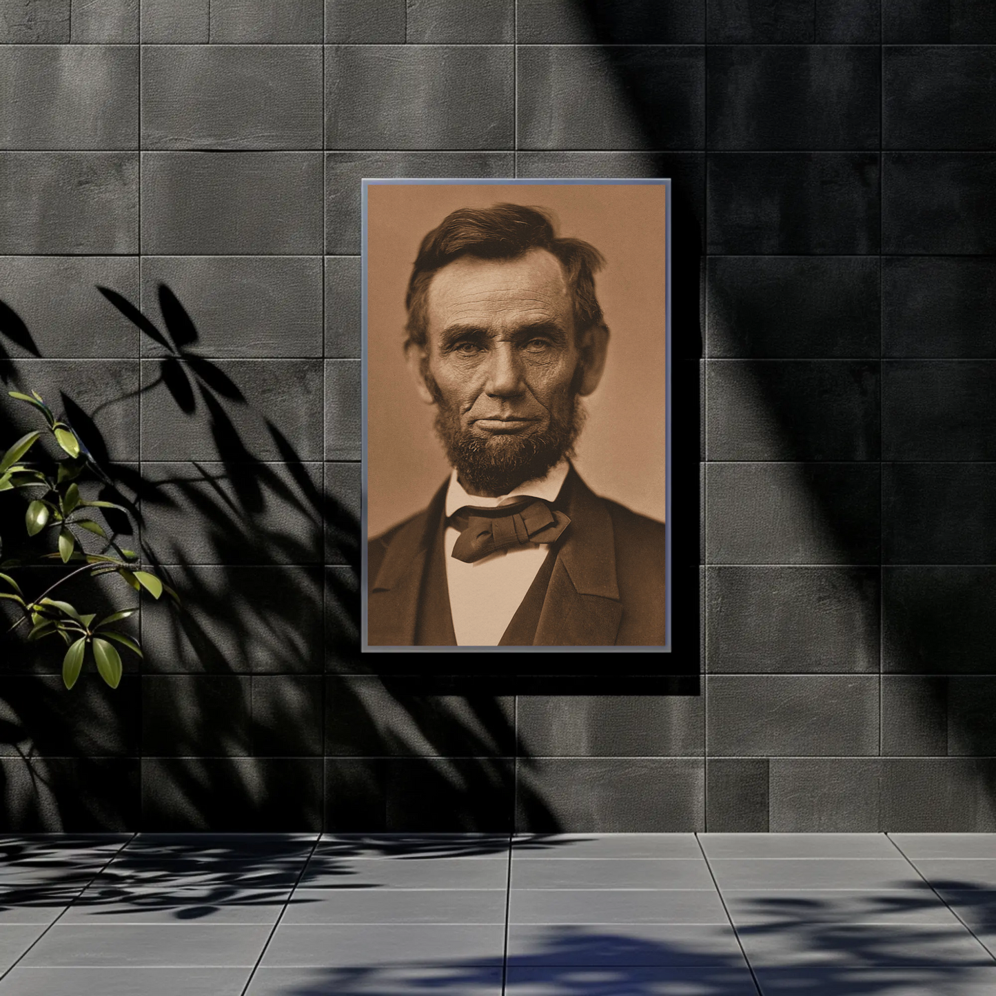 Abraham Lincoln 16th President Sepia Photo