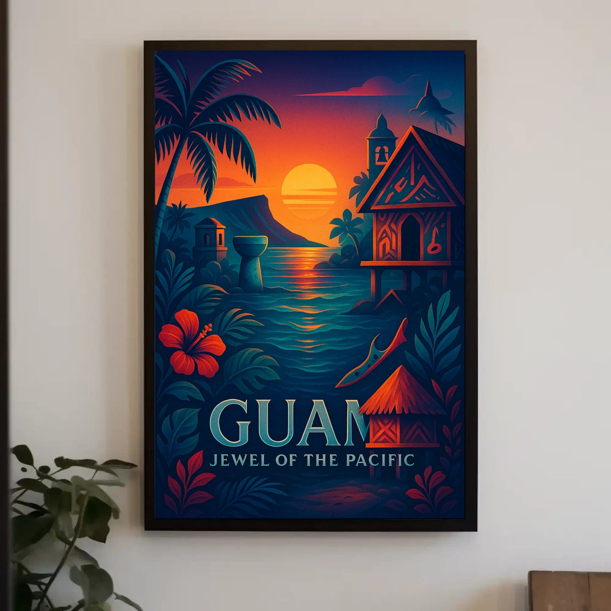 Guam Jewel of the Pacific Poster