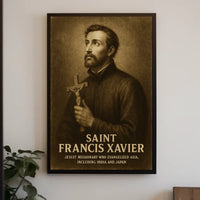 Saint Francis Xavier Jesuit Missionary Poster