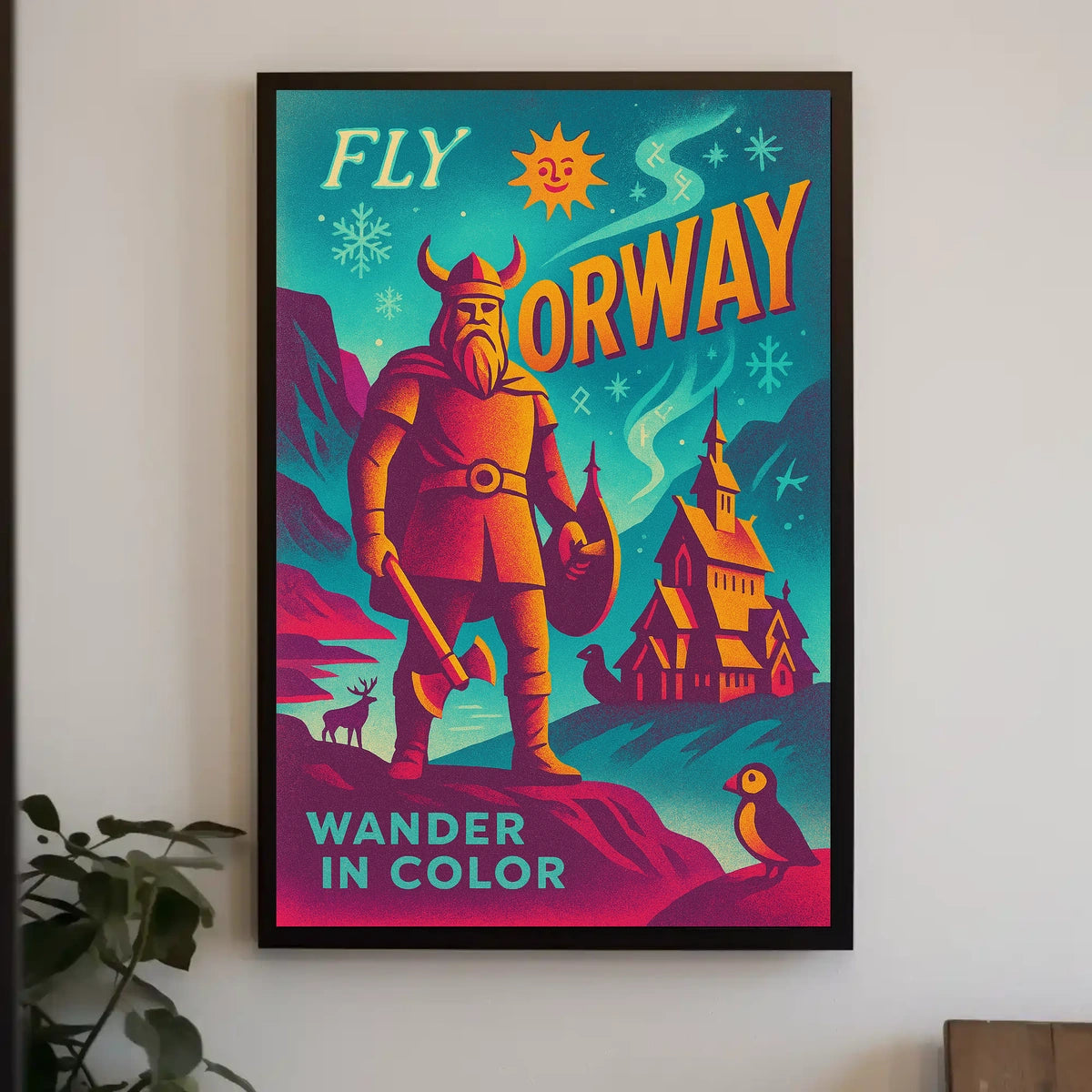 Explore Norway Wander in Color Poster