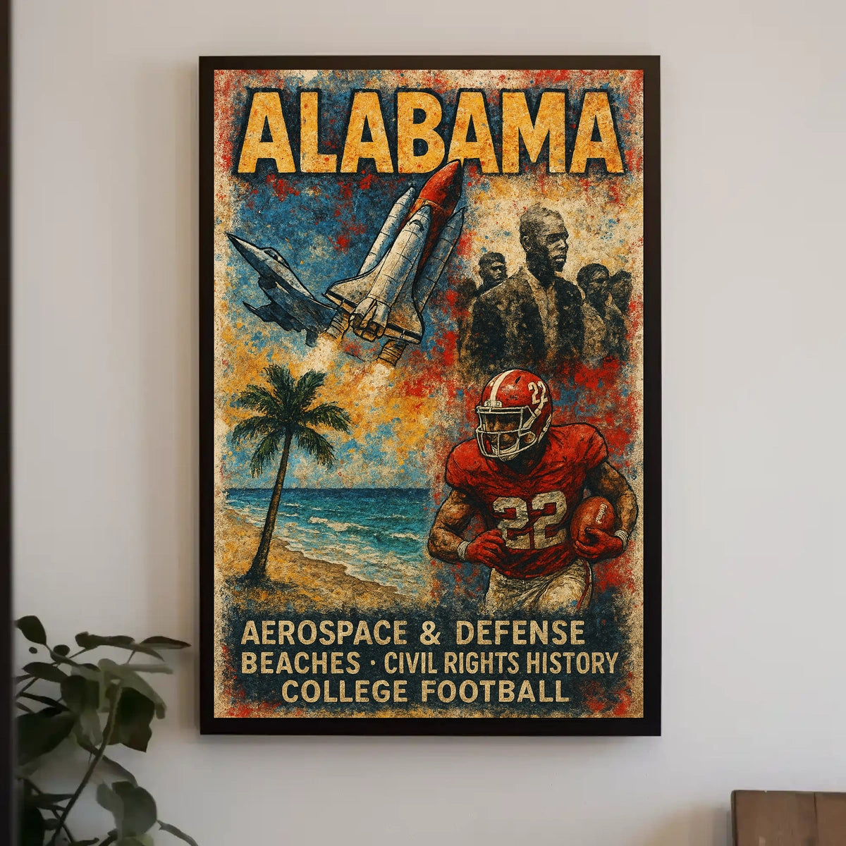 Alabama A Tapestry of Heritage and Progress Poster
