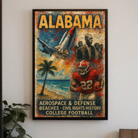 Alabama A Tapestry of Heritage and Progress Poster