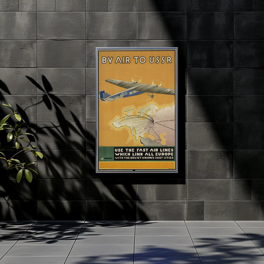 USSR Air Travel Poster