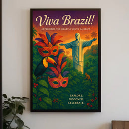 Viva Brazil Experience The Heart Of Poster