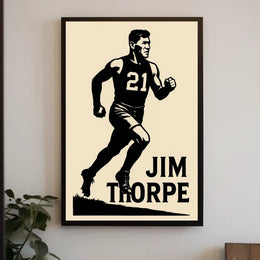 Jim Thorpe Legendary Athlete Poster
